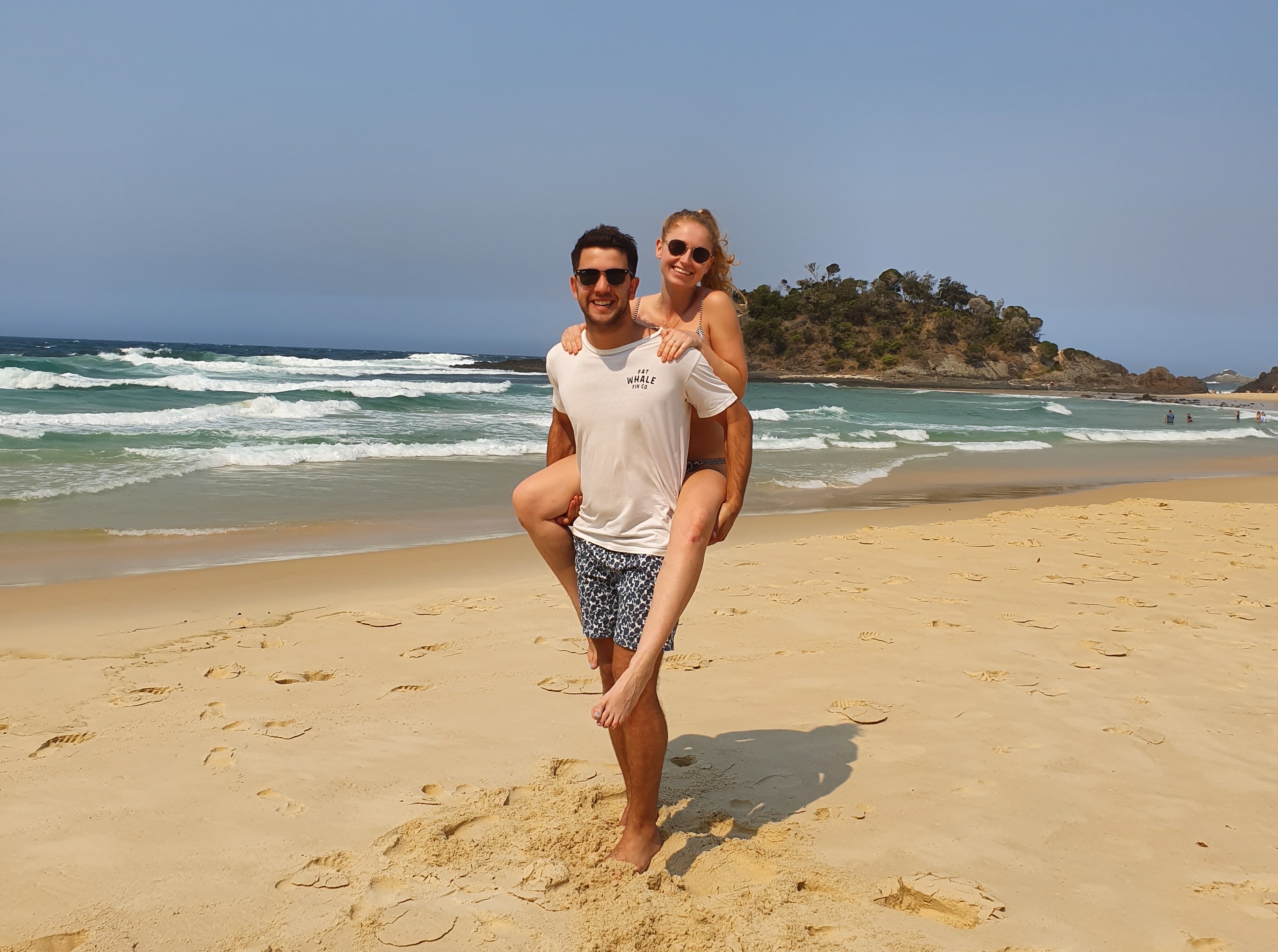 Molly and Tobin at Seal Rocks